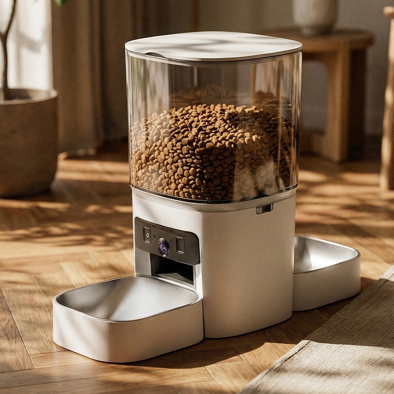 MAS-3007 Умная кормушка для домашних животных с двумя объективами и прозрачным бункером емкостью 6 л MAS-3007 Умная кормушка для домашних животных с двумя объективами и прозрачным бункером емкостью 6 л